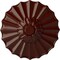 Ekena Millwork Shakuras Ceiling Medallion (Fits Canopies up to 1 3/8"), 9"OD x 1 3/8"P, Brushed Mahogany CM09SHBMF - alternate 1
